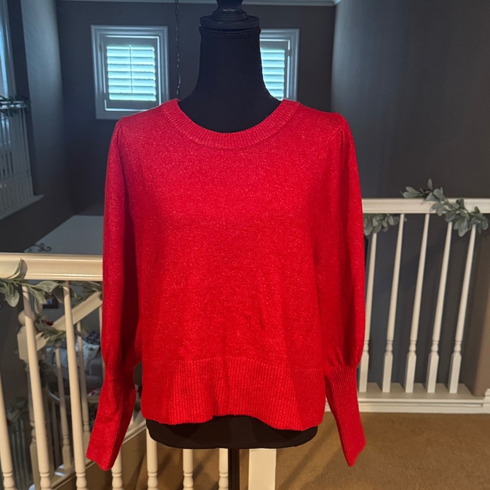 CeCe Bold Red Sweater L